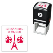 Eiffeltoren harten voornaam of paar  zelfinktende stempel (In situ)