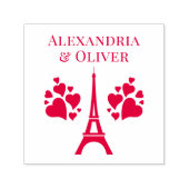 Eiffeltoren harten voornaam of paar  zelfinktende stempel (Design)