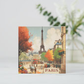 Eiffeltoren Herfst Reis Briefpapier (Staand voorkant)