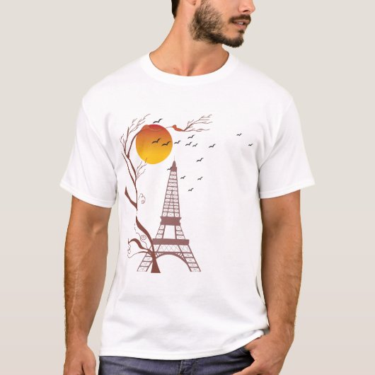 Eiffeltoren, herfst t-shirt (Voorkant)