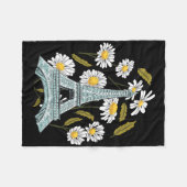 Eiffeltoren Herfstbloem Parijse Herfst in Frankrij Fleece Deken (Voorkant (Horizontaal))