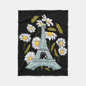 Eiffeltoren Herfstbloem Parijse Herfst in Frankrij Fleece Deken (Voorkant)