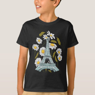 Eiffeltoren Herfstbloem Parijse Herfst in Frankrij T-shirt