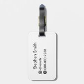 Eiffeltoren, het iconische monument van Parijs Bagagelabel (Achterkant verticaal)