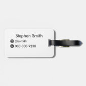 Eiffeltoren, het iconische monument van Parijs Bagagelabel (Achterkant horizontaal)