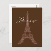 Eiffeltoren, het iconische monument van Parijs Briefkaart (Voorkant / Achterkant)
