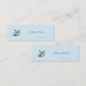 Eiffeltoren horizontale Bladwijzer (bulk) - Fun Mini Visitekaartje (Voorkant / Achterkant)