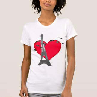 Eiffeltoren houdt van vogels t-shirt