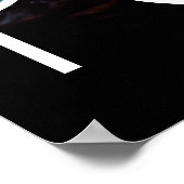 Eiffeltoren in Blauwe Paris Nacht Poster (Hoek)