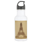Eiffeltoren in de bouw 1888 waterfles (Voorkant)