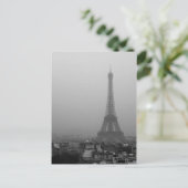 Eiffeltoren in de mist briefkaart (Staand voorkant)