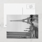 Eiffeltoren in de sneeuw briefkaart (Voorkant / Achterkant)