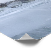 Eiffeltoren in de winter poster (Hoek)