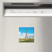 Eiffeltoren in de wolkenfotomagneet magneet (Insitu (Vaatwasser))