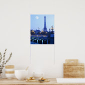 Eiffeltoren in Dusk Poster (Keuken)