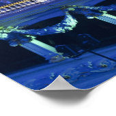 Eiffeltoren in Dusk Poster (Hoek)