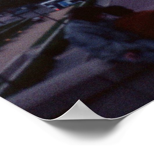 Eiffeltoren in Dusk Poster (Hoek)