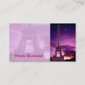 Eiffeltoren in een Sunshine Profile Card Visitekaartje (Achterkant)