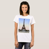 Eiffeltoren in het Parijs van de 19e eeuw T-shirt (Voorkant volledig)