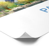 Eiffeltoren in het voorjaar - Parijs, Frankrijk Poster (Hoek)