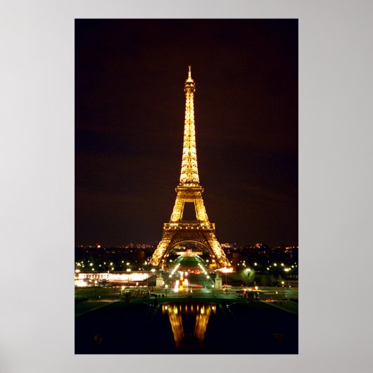 Eiffeltoren in kleur poster (Voorkant)