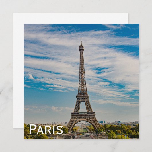 Eiffeltoren in Parijs (Voorkant / Achterkant)