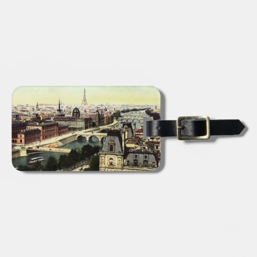 Eiffeltoren in Parijs Bagagelabel (Voorkant horizontaal)