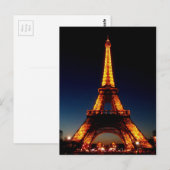 Eiffeltoren in Parijs Briefkaart (Voorkant / Achterkant)