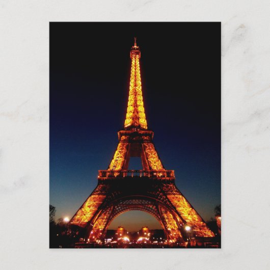 Eiffeltoren in Parijs Briefkaart (Voorkant)