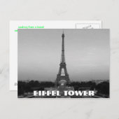 Eiffeltoren in Parijs Briefkaart (Voorkant / Achterkant)