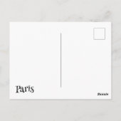 Eiffeltoren in Parijs Briefkaart (Achterkant)