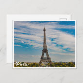 Eiffeltoren in Parijs Briefkaart (Voorkant / Achterkant)