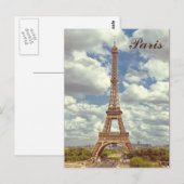 Eiffeltoren in Parijs Briefkaart (Voorkant / Achterkant)