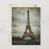  Eiffeltoren in Parijs Briefkaart (Voorkant / Achterkant)