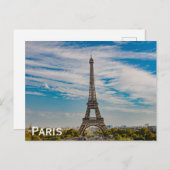Eiffeltoren in Parijs Briefkaart (Voorkant / Achterkant)