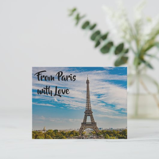 Eiffeltoren in Parijs Briefkaart (Staand voorkant)