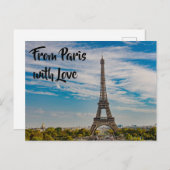 Eiffeltoren in Parijs Briefkaart (Voorkant / Achterkant)