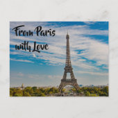 Eiffeltoren in Parijs Briefkaart (Voorkant)