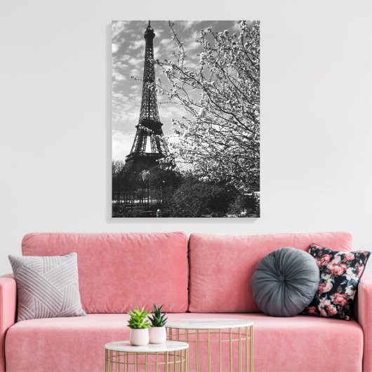 Eiffeltoren in Parijs Canvas Afdruk (Insitu (Woonkamer))