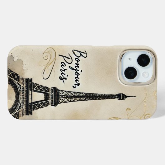  Eiffeltoren in Parijs Case-Mate iPhone Case (Achterkant (horizontaal))