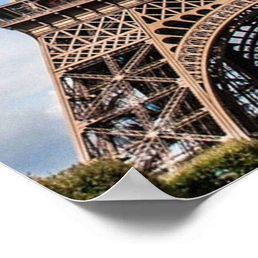 eiffeltoren in parijs , de liefdesstad poster (Hoek)