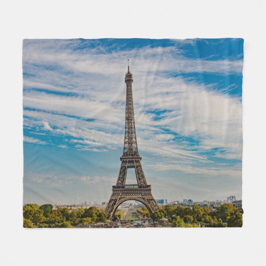 Eiffeltoren in Parijs Fleece Deken (Voorkant (Horizontaal))