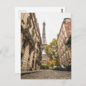 Eiffeltoren in Parijs Foto Briefkaart (Voorkant / Achterkant)
