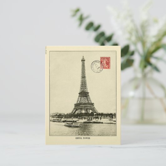  Eiffeltoren in Parijs Frankrijk Briefkaart (Staand voorkant)