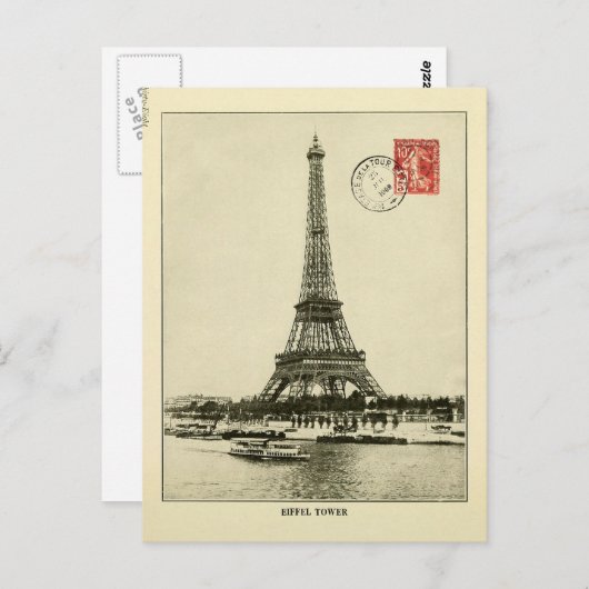 Eiffeltoren in Parijs Frankrijk Briefkaart (Voorkant / Achterkant)