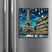 Eiffeltoren in Parijs, Frankrijk met kerst