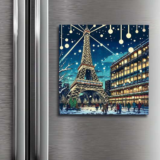 Eiffeltoren in Parijs, Frankrijk met kerst