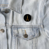 Eiffeltoren in Parijs Frankrijk Ronde Button 3,2 Cm (In situ)