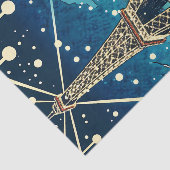 Eiffeltoren in Parijs, Frankrijk tijdens de kerstd Tissuepapier (Detail)