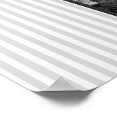 Eiffeltoren in Parijs gestript  Poster (Hoek)